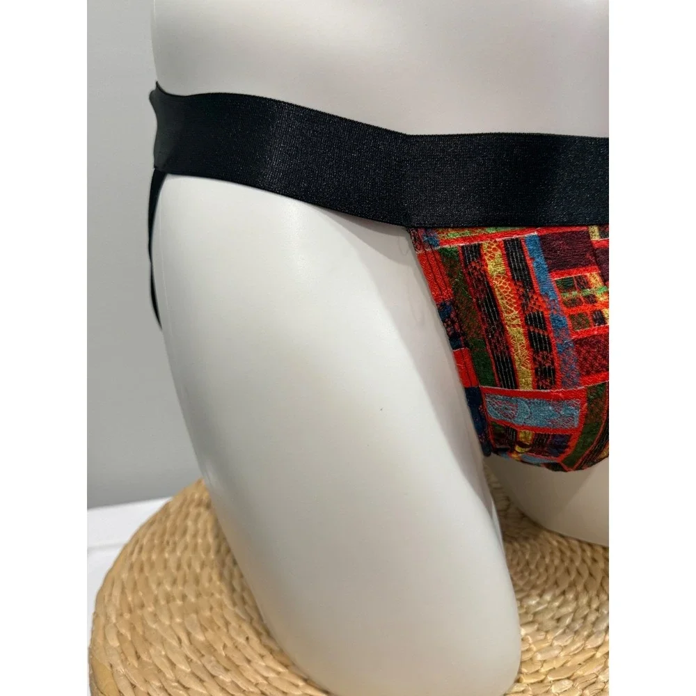 Cosabella Kente Print Lace Jock Strap Men's Premium Designer Intimates NWT